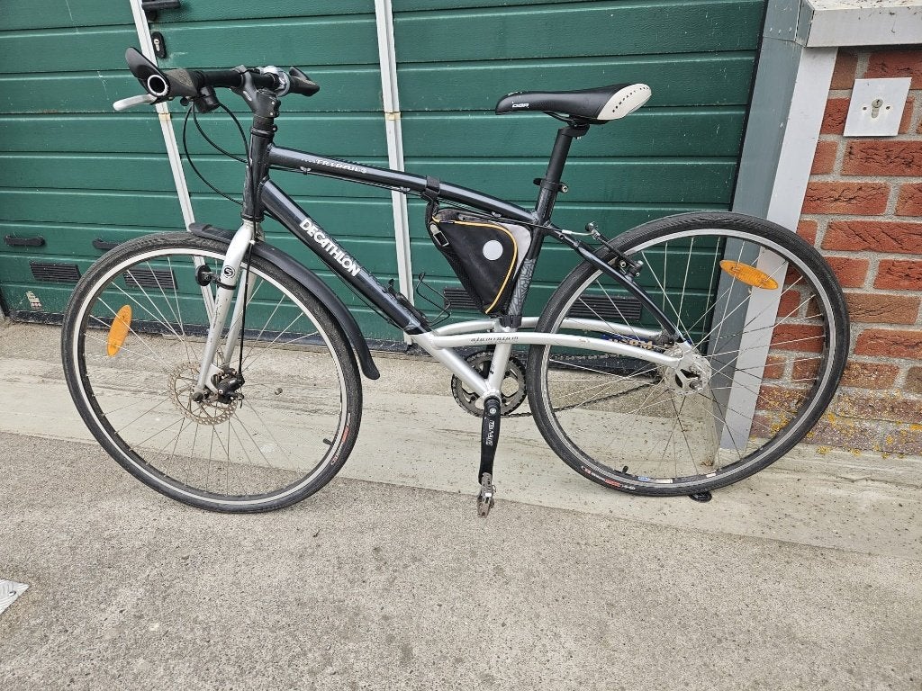 Decathlon aluminium sportfiets 7 versnellingen, Overige merken, Gebruikt, Ophalen of Verzenden, Meer dan 20 versnellingen