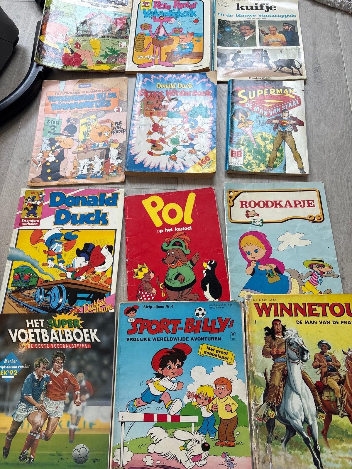 Diverse stripboeken: Donald Duck, Kuifje, Superman en meer, Meerdere stripboeken, Ophalen, Gelezen