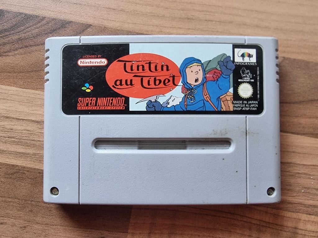 Tintin au Tibet | Kuifje in Tibet, Spelcomputers en Games, Games | Nintendo Super NES, Zo goed als nieuw, 1 speler, Vanaf 18 jaar