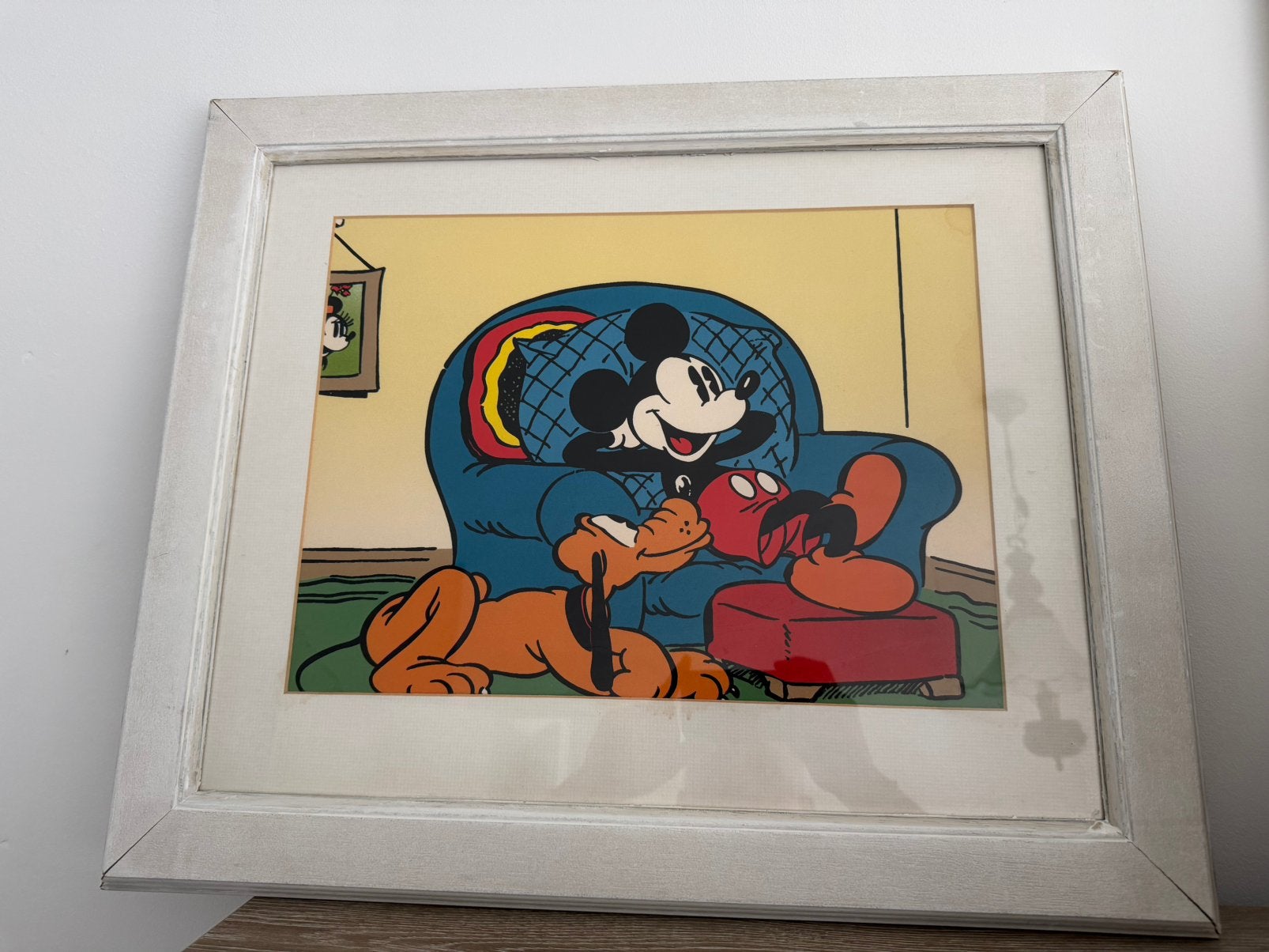 Mickey & Pluto (The Art Group), Antiek en Kunst, Ingelijst, Overige techniek, Ophalen, Personages en Fantasiefiguren