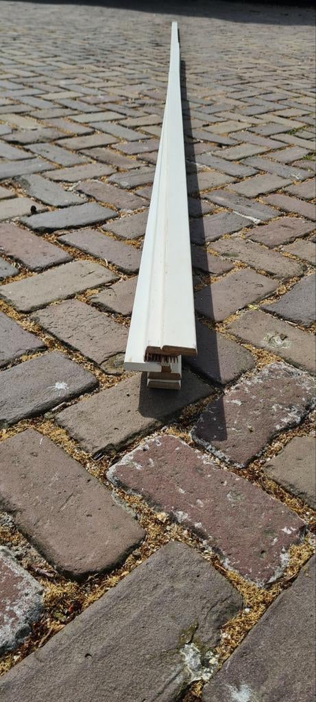 Hardhouten koplatten gegrond 12x45mm, Doe-het-zelf en Verbouw, Plinten en Afwerking, Ophalen, Nieuw, Overige materialen, Plinten
