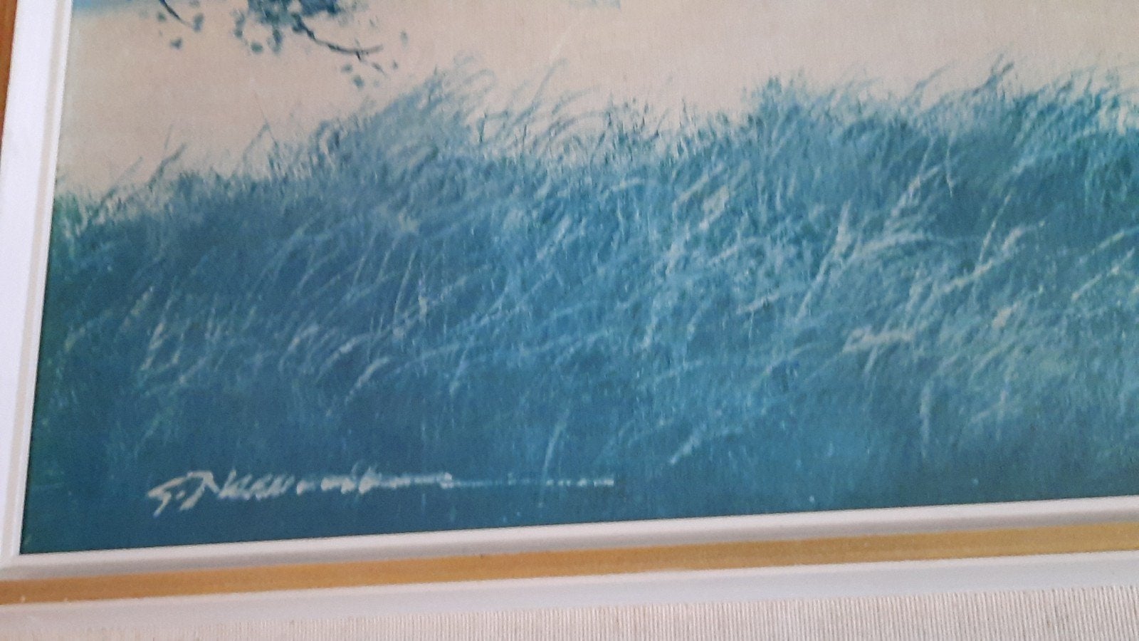 Schilderij met bootje op water, gesigneerd, Antiek en Kunst, Maritiem / water, Doek, Realistisch, Olieverf