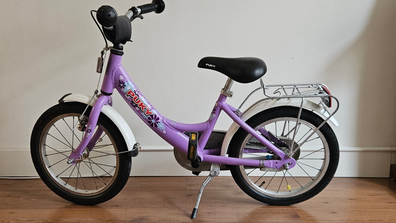 Puky kinderfiets 16 inch - Paars, Ophalen, Terugtraprem, Puky, 16 tot 20 inch