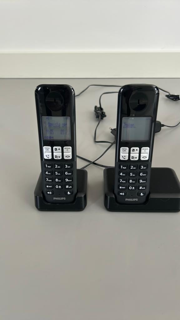 Dect telefoon, Ophalen of Verzenden, Zo goed als nieuw, 2 handsets