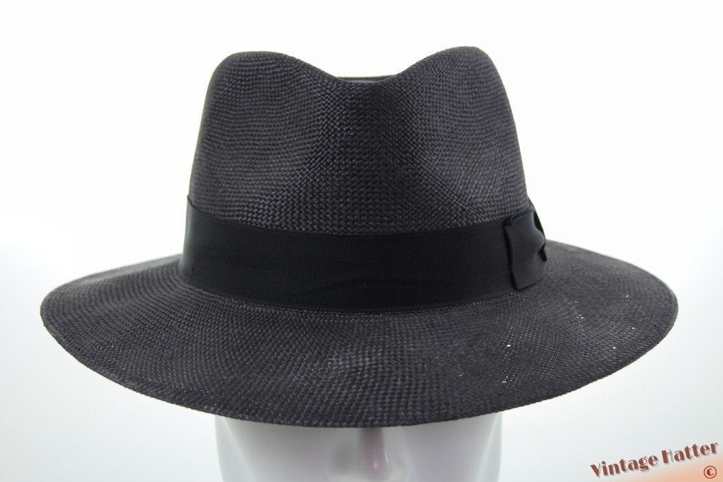 Zomer panama hoed Stetson Traveller antraciet L 59,5 Nieuw, Stetson, Hoed, Nieuw, Ophalen of Verzenden