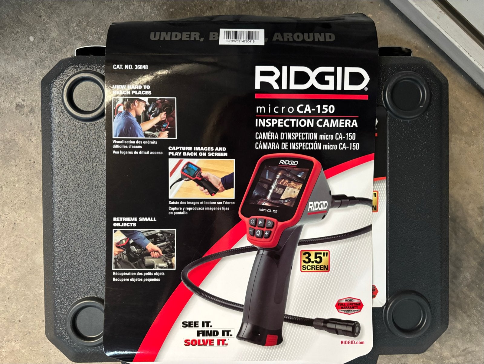 RIDGID micro CA-150 Inspectiecamera met 3.5" scherm, Ophalen of Verzenden, Nieuw