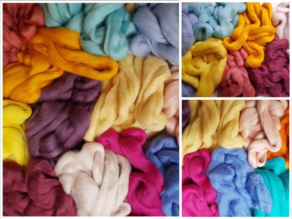 Assortipakket merino lontwol PASTEL TOUCH, 7 of 14 kleuren, Verzenden, Nieuw, Los Vilt, Linschoten