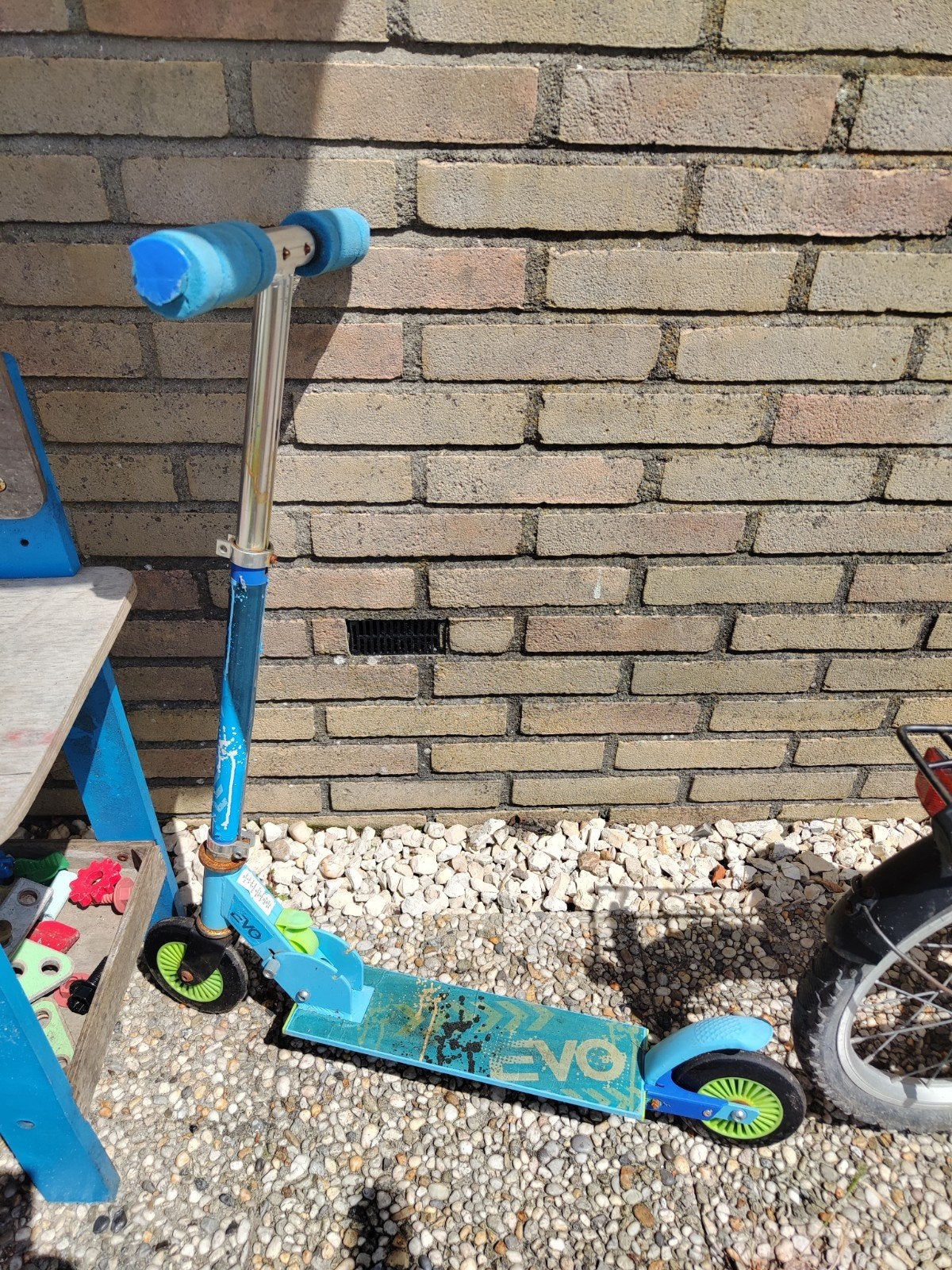 Blauwe step voor kinderen - Gebruikt, Fietsen en Brommers, Steps, Ophalen, Gebruikt, Gewone step, EVO