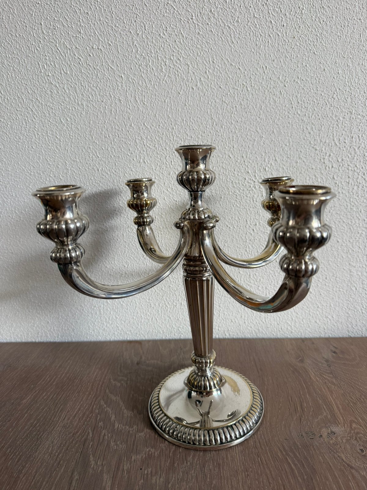 Kandelaber zilverplated Lutz & Weiss, Ophalen of Verzenden, Zilver