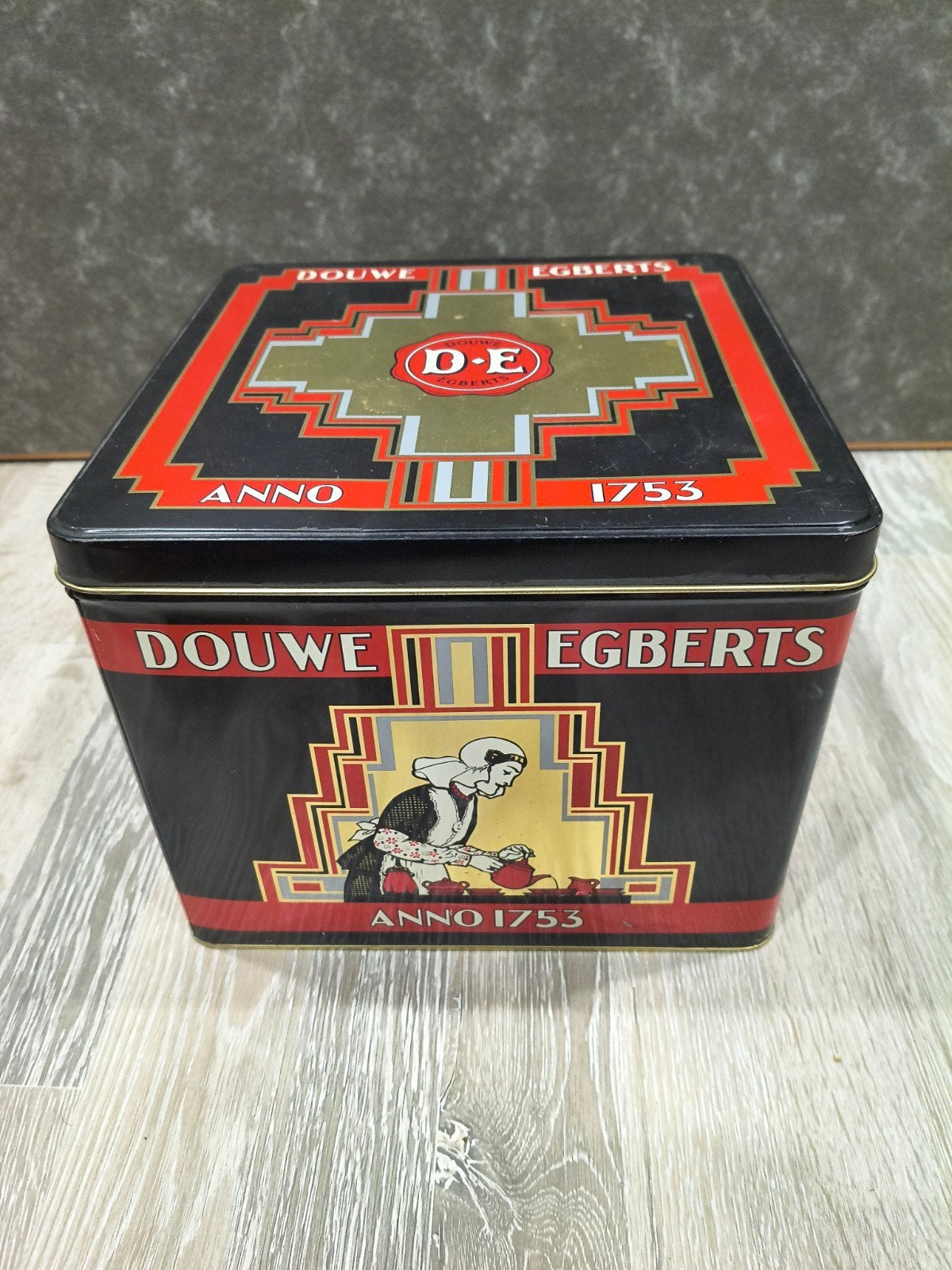 Vintage Douwe Egberts Bewaarblik, Ophalen of Verzenden