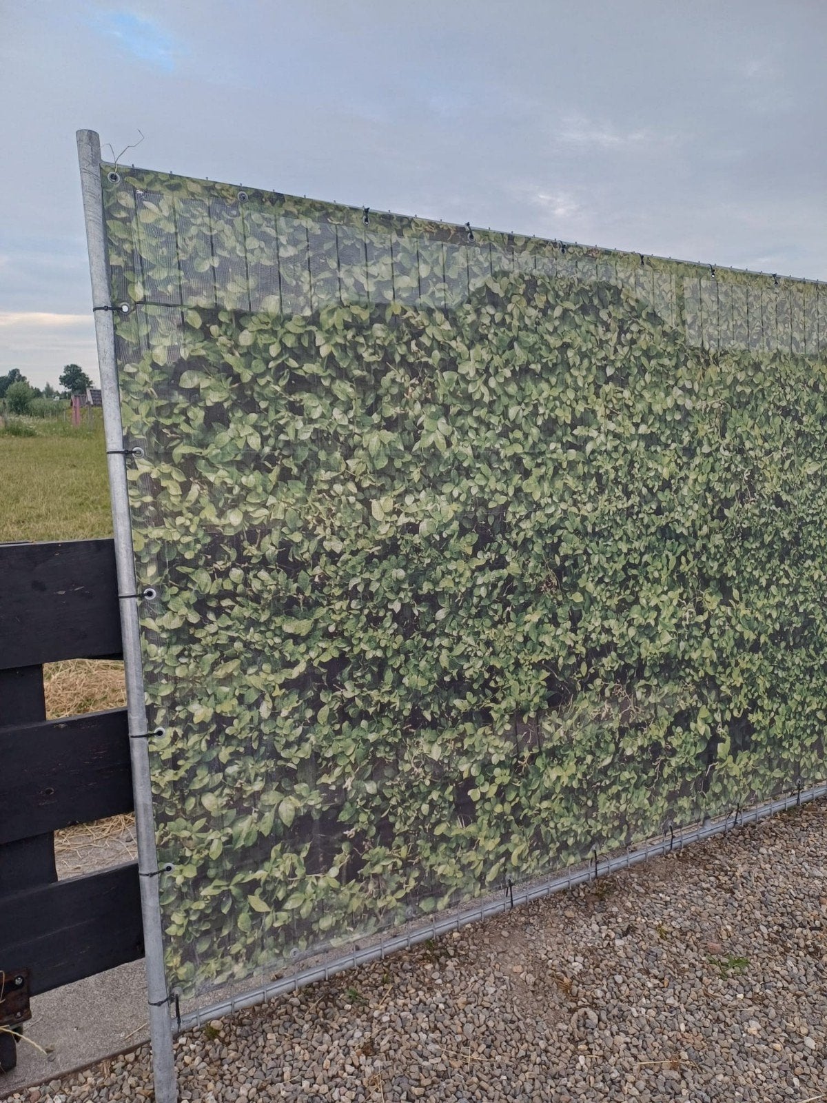 Bouwhekdoek spandoek hekwerkbanner bouwhekbanner schutting, Tuin en Terras, Schuttingen, Ophalen, Gebruikt, 2 meter of meer, 3 tot 6 meter