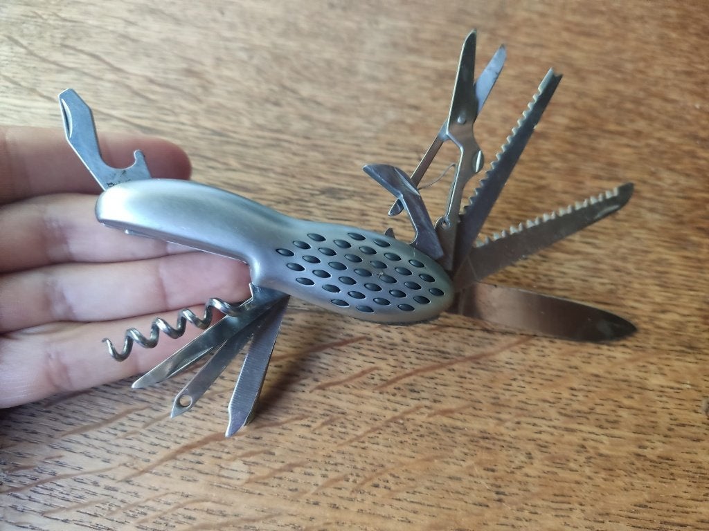 Zakmes en multitool, Ophalen