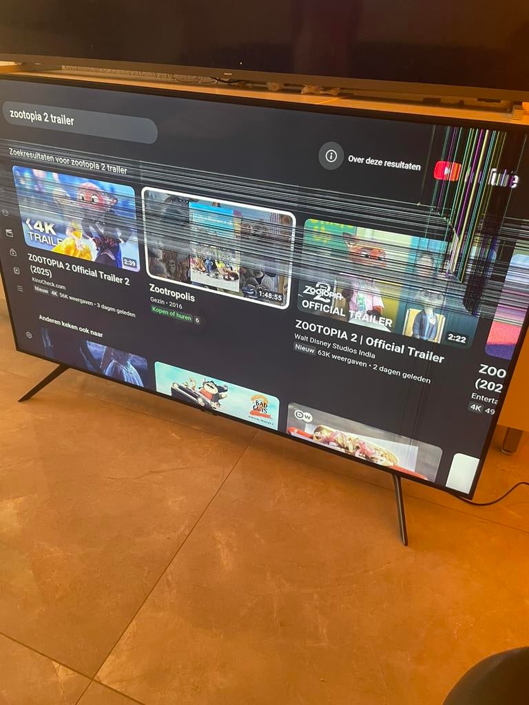 Samsung 55 inch smart  4k met schermschade ue55tu7020w, Ophalen, LED, 50 Hz, Zo goed als nieuw