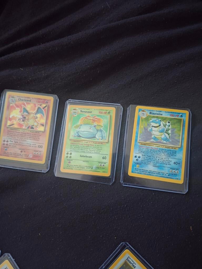 Pokémon Base Set Trio: Charizard, Blastoise, Venusaur, Ophalen, Zo goed als nieuw, Meerdere kaarten