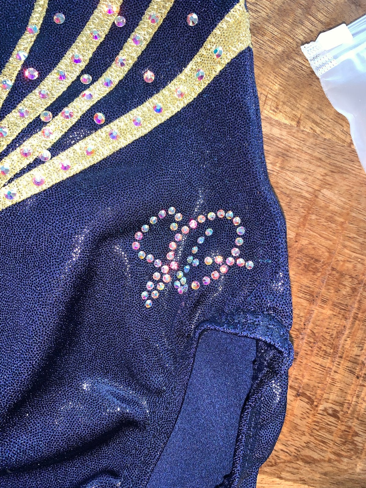 Sparkle & dream Turnpakje met glitters maat 134/140 nieuw, Blauw, Overige typen, Nieuw, Kindermaat 122 t/m 140