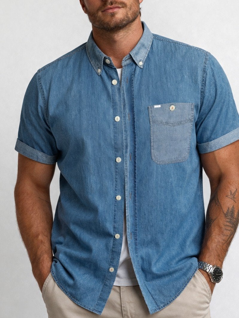 SOMS MARVELLOUS CASUALS denim dun M/50 €27.50, SOMS MARVELLOUS CASUALS, Nieuw, Halswijdte 39/40 (M), Verzenden