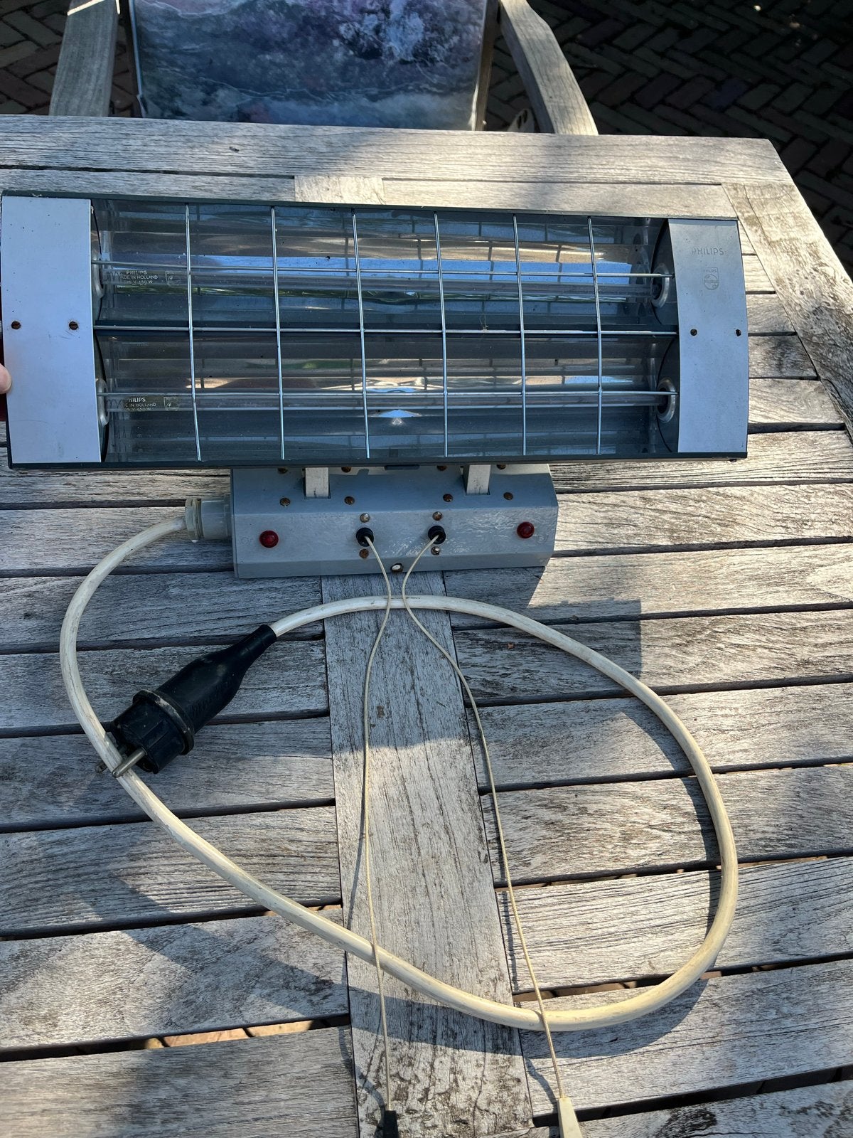 Philips Infrarood Kachel - Vintage Warmtestraler, Ophalen, Gebruikt, Minder dan 30 cm, Kachel