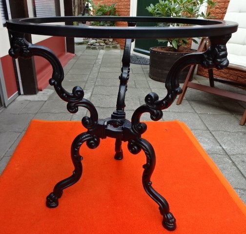 Gietijzeren tafel, tafels, salontafel, Huis en Inrichting, Tafels | Eettafels, 100 tot 150 cm, Glas, Nieuw, Ophalen of Verzenden