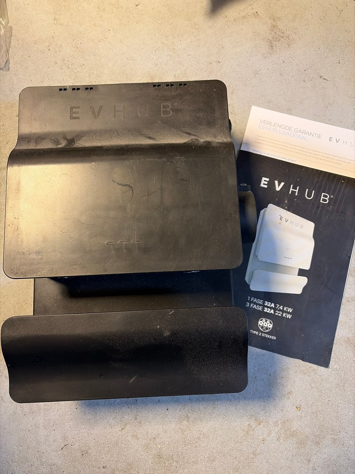 EVHUB Laadpaal - 3 fase / 1 fase 7.4 kW / 3 fase 22 kW, Ophalen of Verzenden, Zo goed als nieuw, Laadpaal
