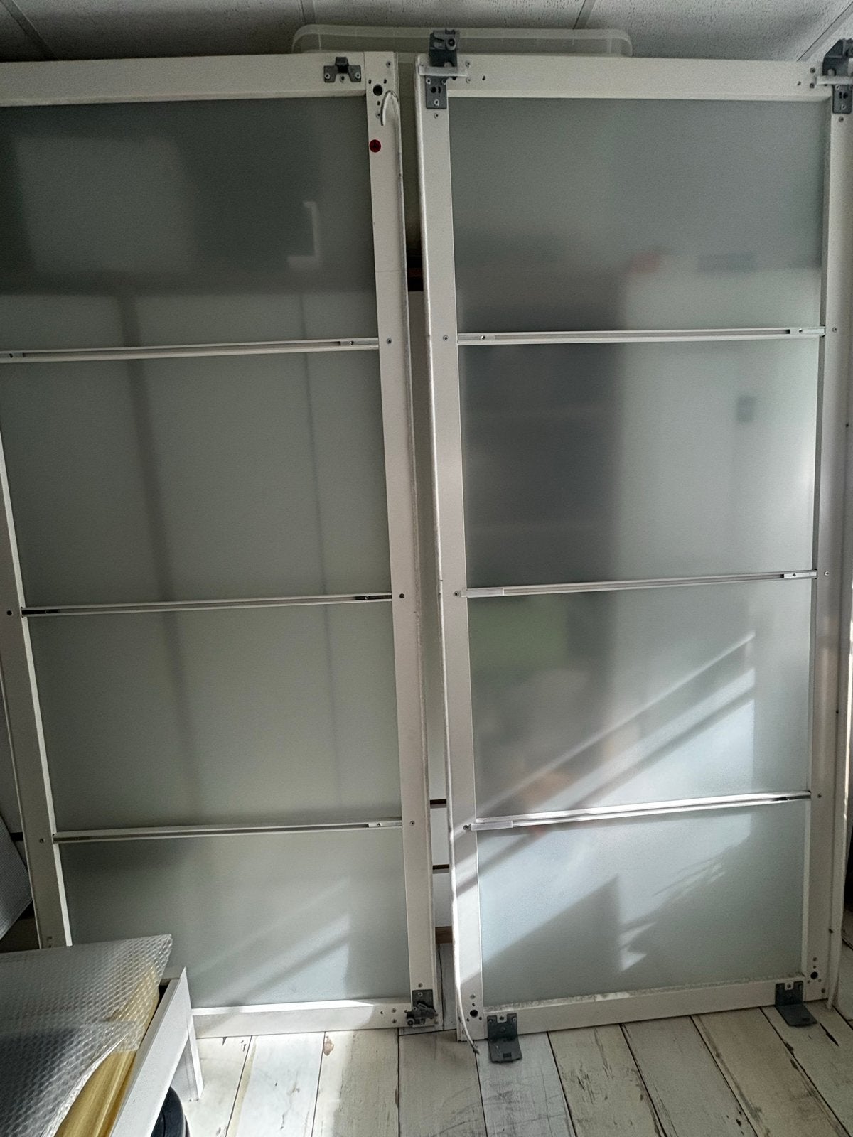 IKEA PAX Schuifdeuren met Matglas (2 stuks), Ophalen, Gebruikt, 200 cm of meer, 50 tot 100 cm
