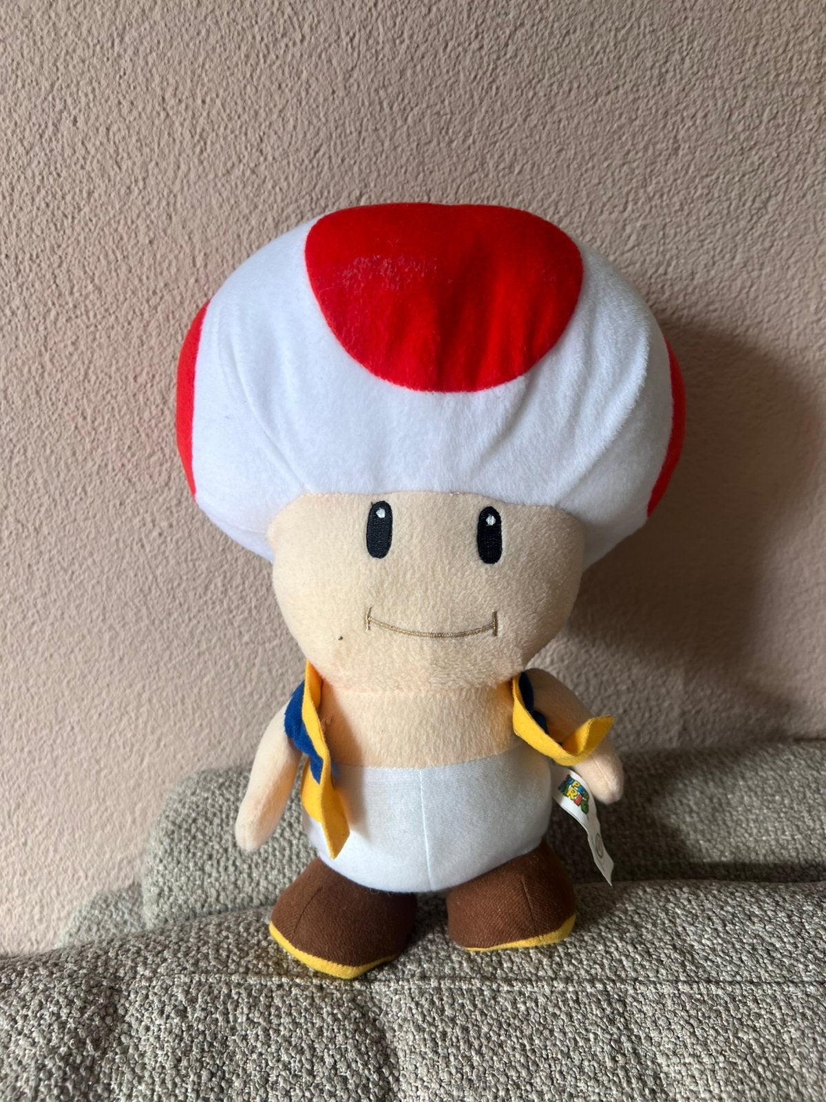 Super mario toad knuffel, Ophalen of Verzenden, Zo goed als nieuw, Overige typen