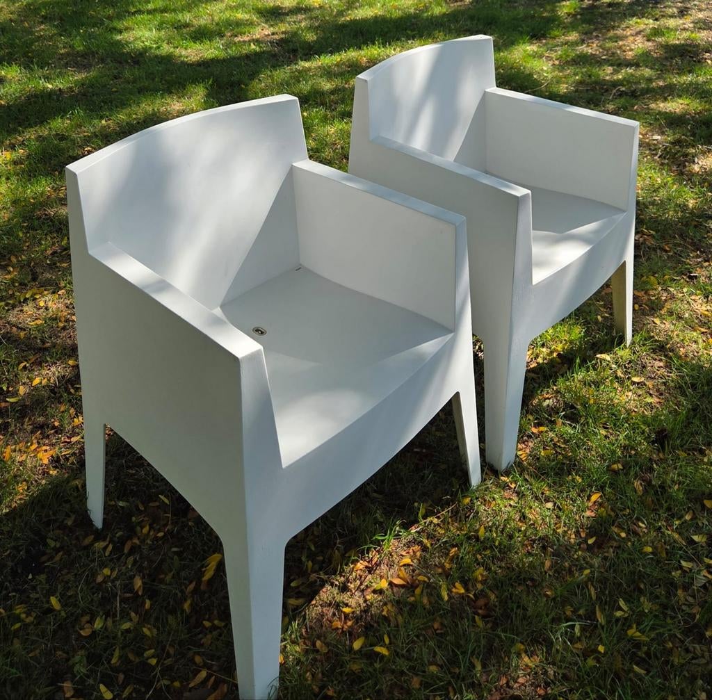 2 Philippe Starck Driade tuinstoelen, Ophalen, Gebruikt, Kunststof