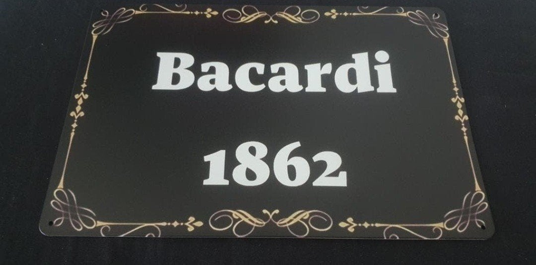 Bacardi Wandbord - Perfect voor Man Cave/Bar/Kroeg/Garage, Ophalen of Verzenden, Nieuw