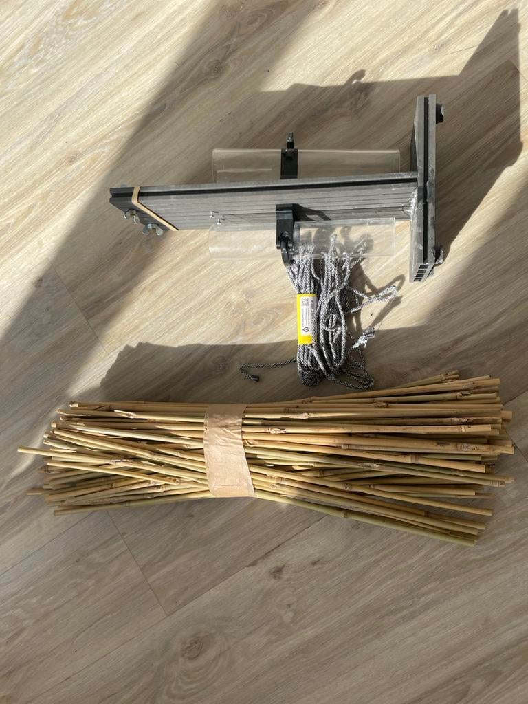 Dubbele gietmal voor fakkels + bamboe stokken, Hobby en Vrije tijd, Knutselen, Zo goed als nieuw, Ophalen of Verzenden