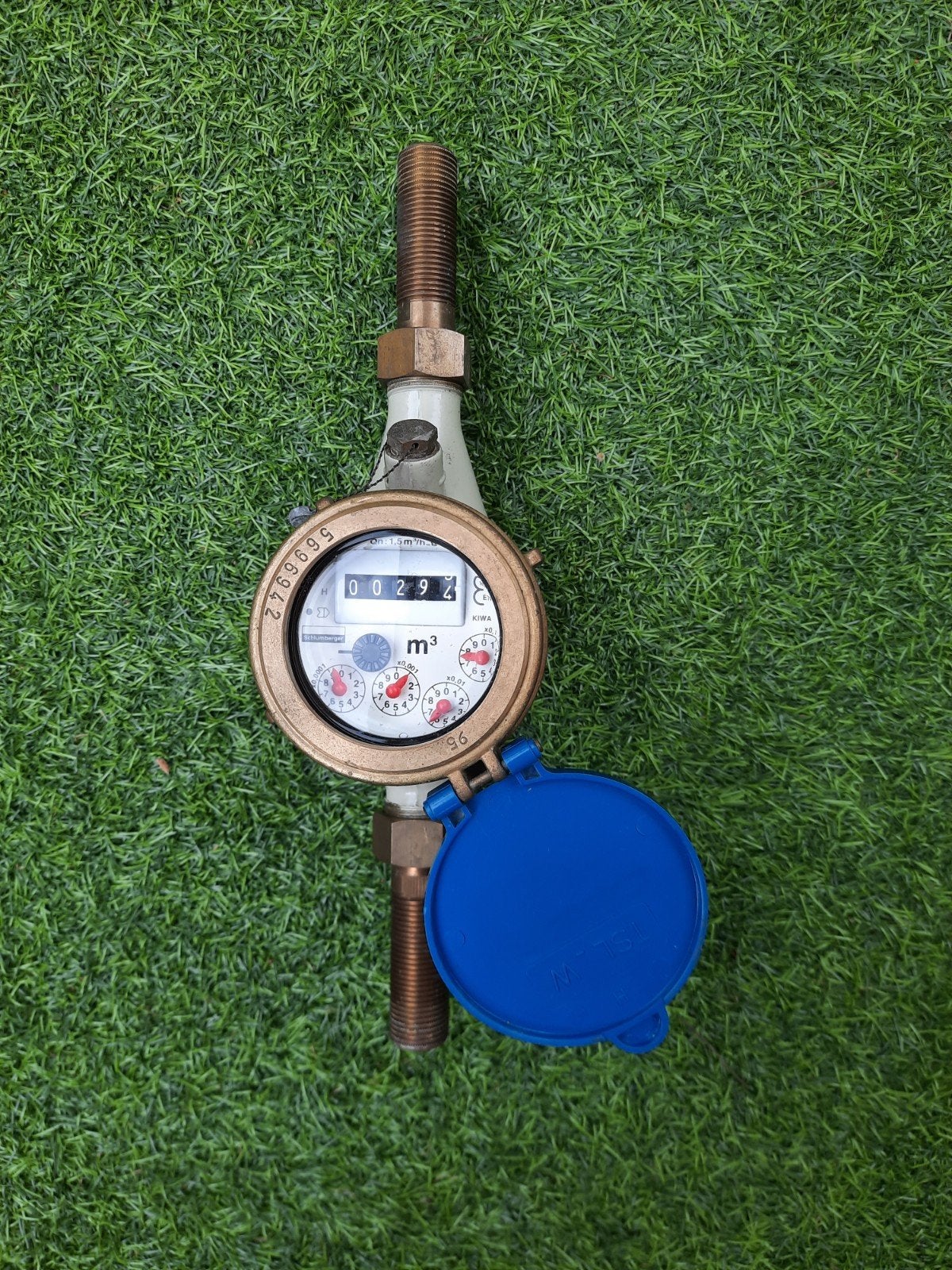 Messing watermeter - Zo goed als nieuw, Ophalen of Verzenden, Zo goed als nieuw, Inhoud