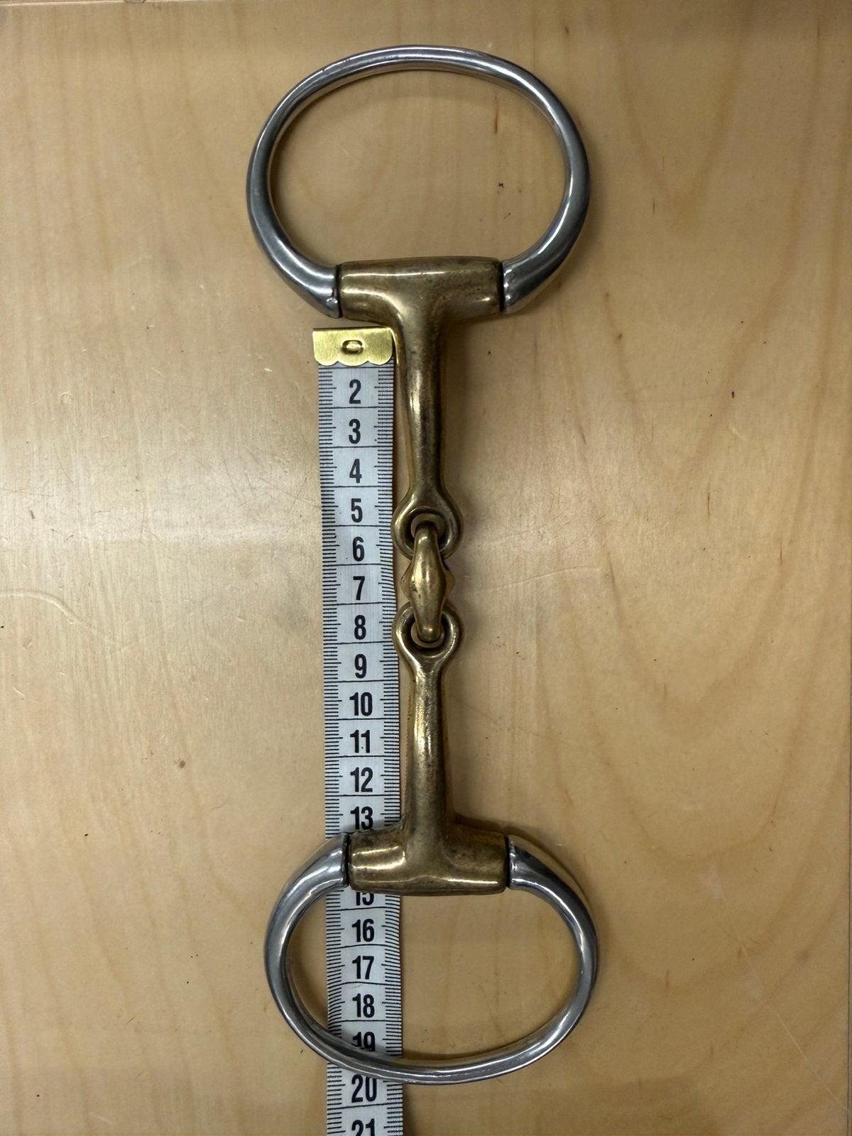 Dubbelgebroken bit 12,5cm, Ophalen of Verzenden, Zo goed als nieuw