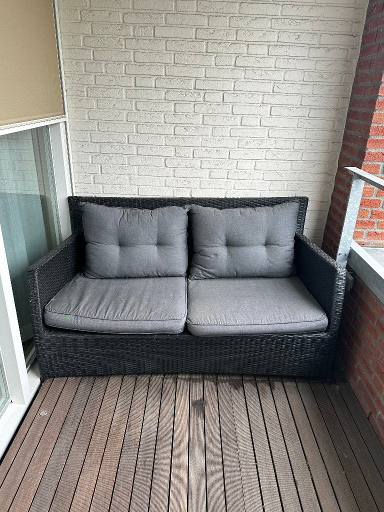 Loungebankje, Gebruikt, Loungeset, Wicker, Ophalen