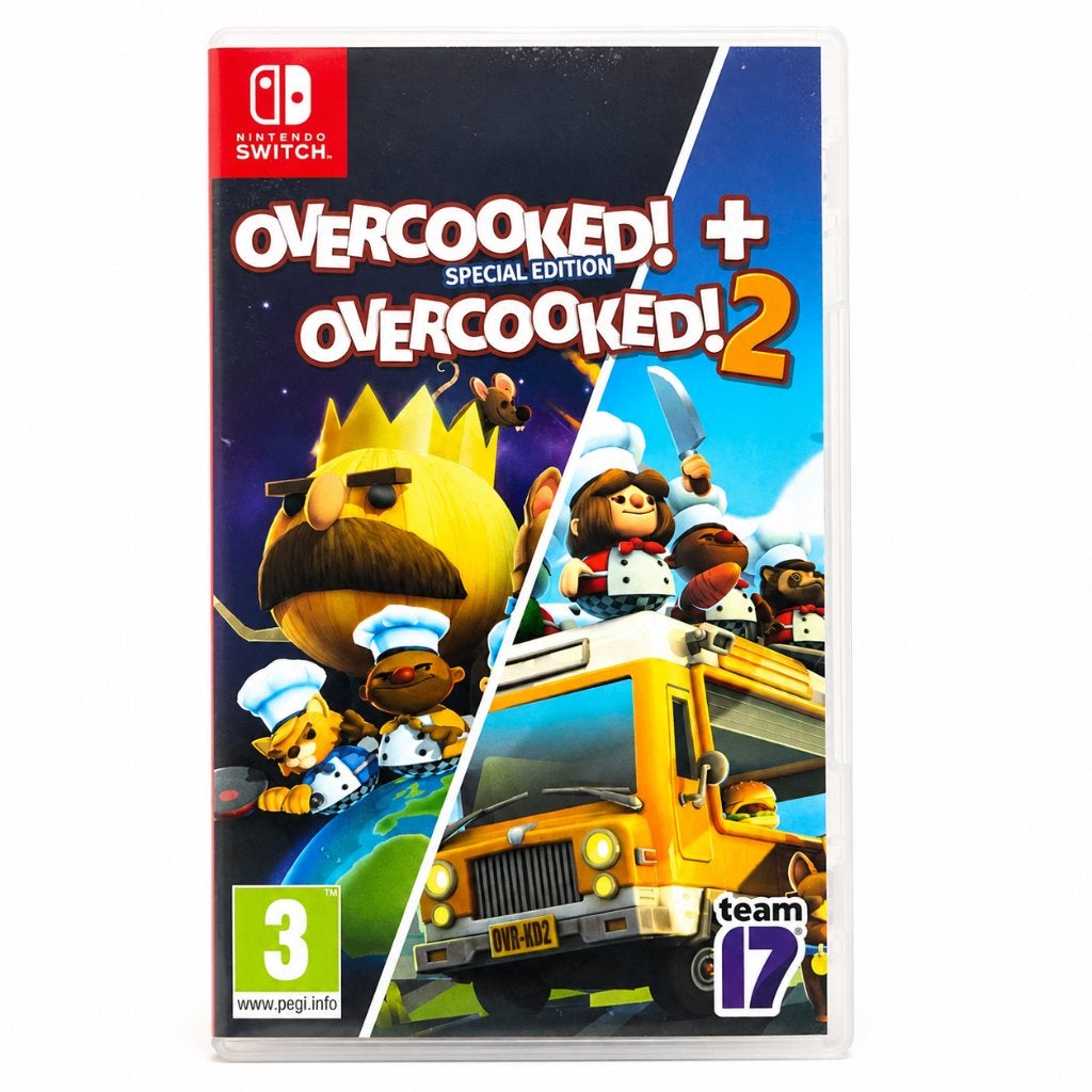 Overcooked! Special Edition + Overcooked! 2 Switch €29,99, Online, Overige genres, Ophalen of Verzenden, Zo goed als nieuw