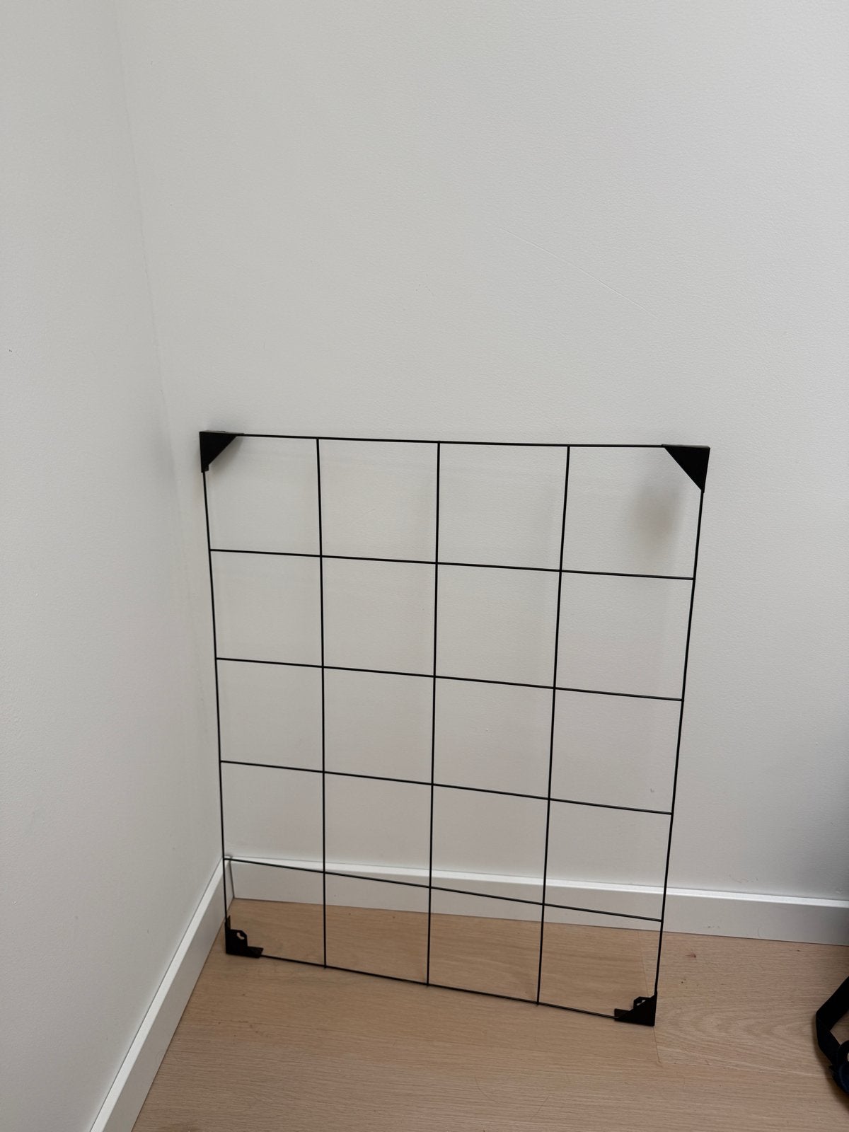 IKEA metalen rasterbord voor wanddecoratie, Metaal, Zwart, Ophalen of Verzenden, Zo goed als nieuw
