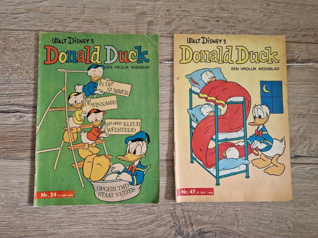 2 Donald Ducks uit 1964, Boeken, Meerdere stripboeken, Ophalen of Verzenden, Gelezen