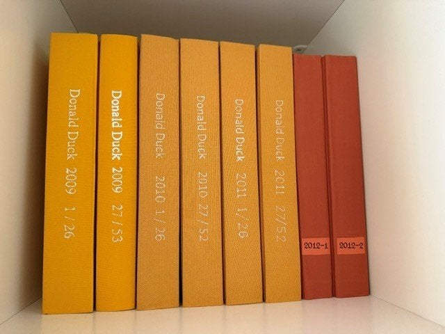 vier jaargangen Donald Duck, Boeken, Complete serie of reeks, Ophalen, Gelezen