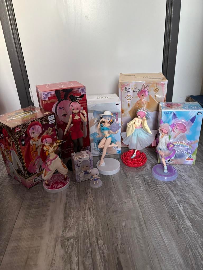 Diverse Anime Figures. (Rezero, JJK, Demon Slayer en meer), Ophalen of Verzenden, Zo goed als nieuw