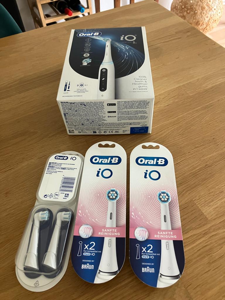 Oral B iO series 5N elektrische tandenborstel + opzetborstel, Ophalen, Zo goed als nieuw, Ogen
