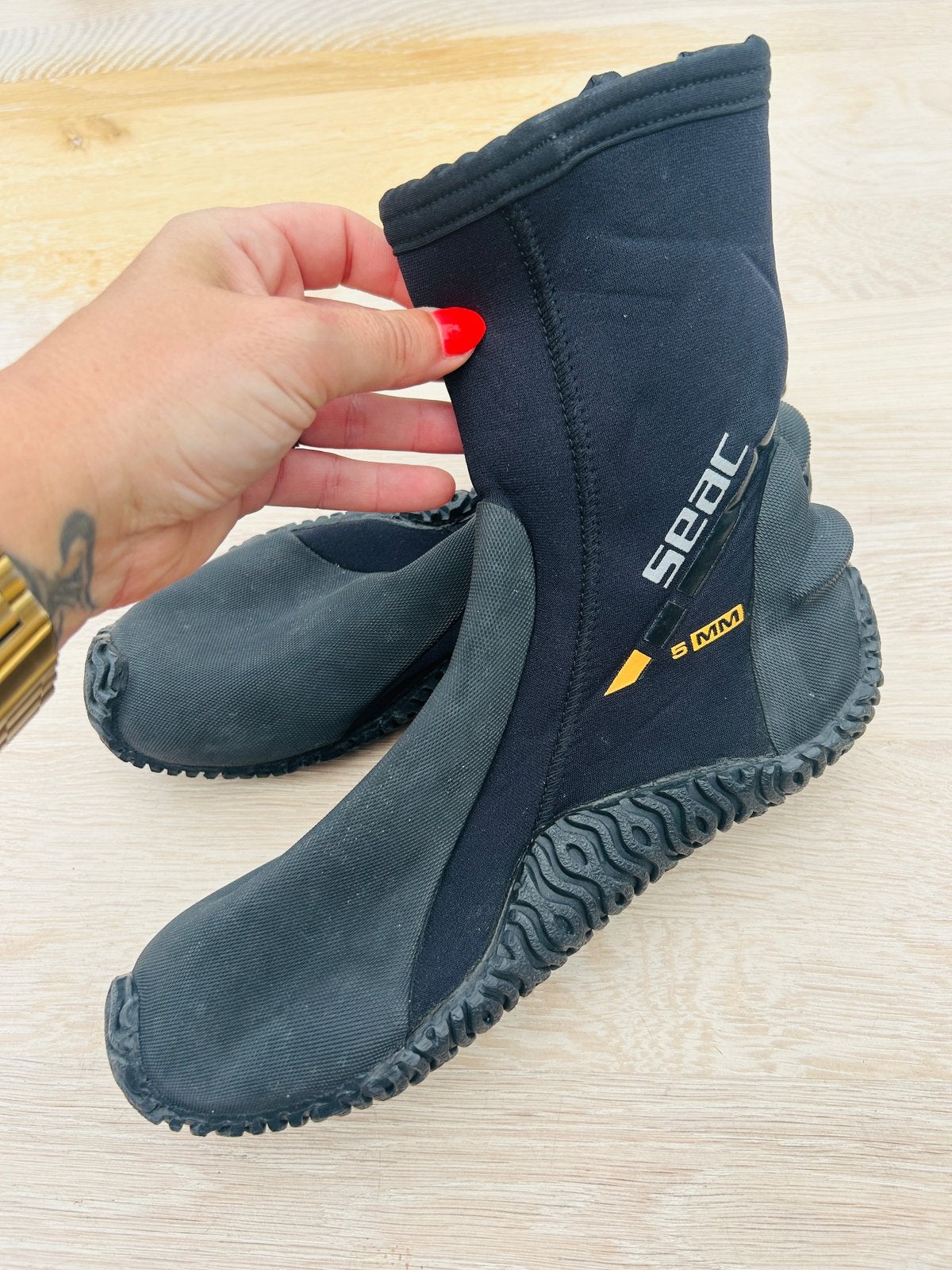 SEAC Duikschoenen – Maat 39 – Zeer goede staat, Watersport en Boten, Ophalen of Verzenden, Zo goed als nieuw