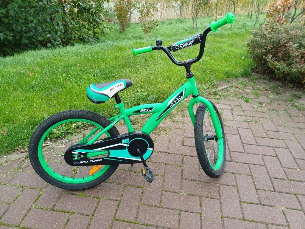 AMIGO BMX Turbo kinderfiets (18 inch), Fietsen en Brommers, Ophalen, Terugtraprem, Amigo, 16 tot 20 inch