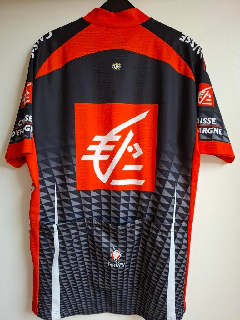 Een prachtig wielershirt van Caisse d`Epargne in maat 7, Ophalen of Verzenden, Zo goed als nieuw, Kleding