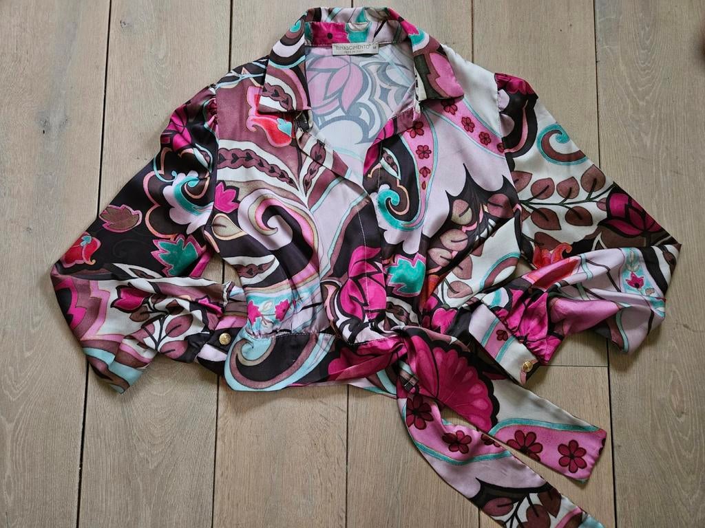 Rinascimento satijnen blouse, Maat 38/40 (M), Overige kleuren, Rinascimento, Ophalen of Verzenden