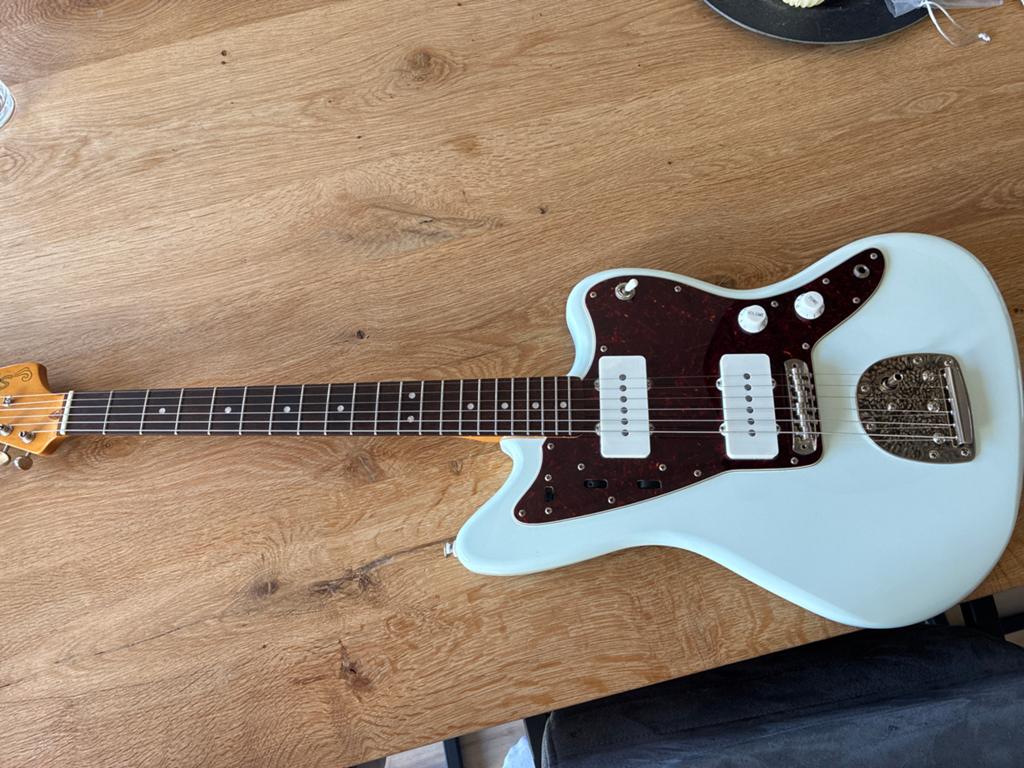 Squier Classic Vibe '60s Jazzmaster Sonic Blue, Ophalen, Gebruikt, Solid body, Fender