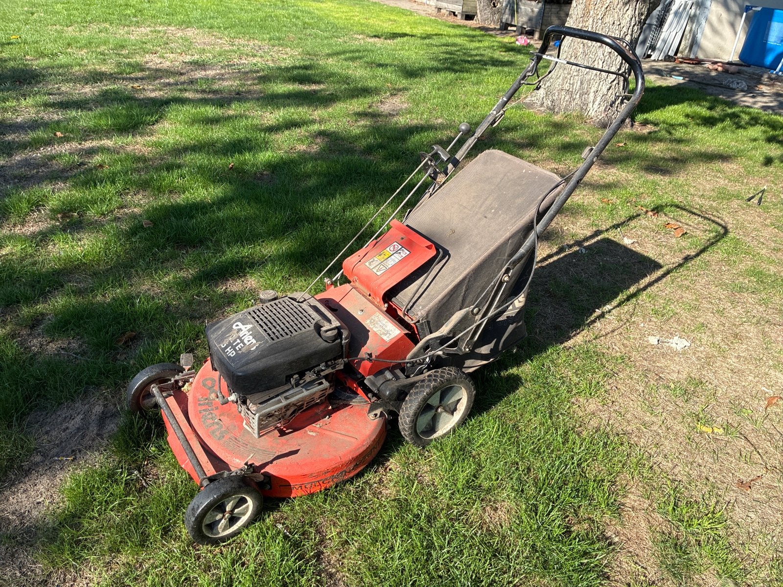 Gebruikte Ariens grasmaaier met opvangzak, Ophalen, Cirkelmaaier, Gebruikt, 40 t/m 49 cm