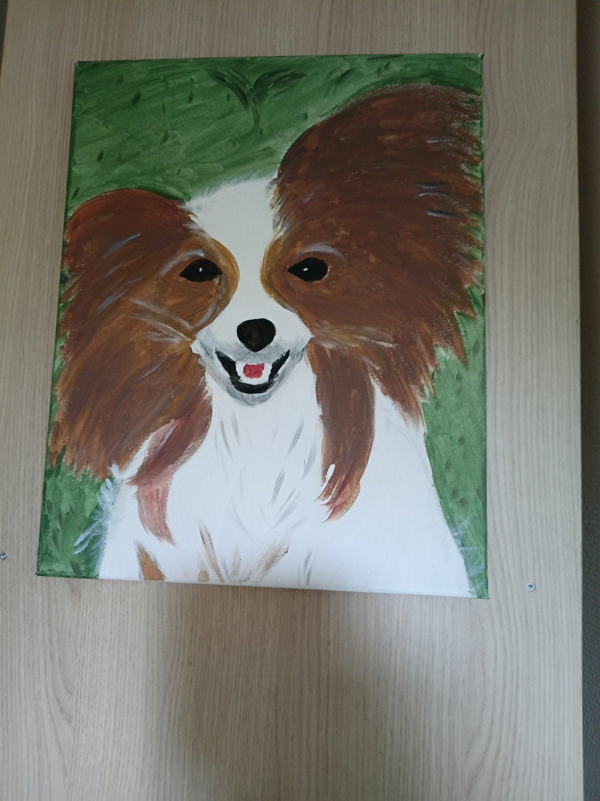 Schilderij zelf gemaakt, Ophalen