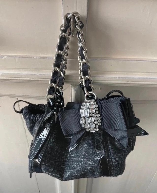 Karen Millen vintage Designer tasje, Sieraden, Tassen en Uiterlijk, Ophalen, Zo goed als nieuw, Zwart, Handtas
