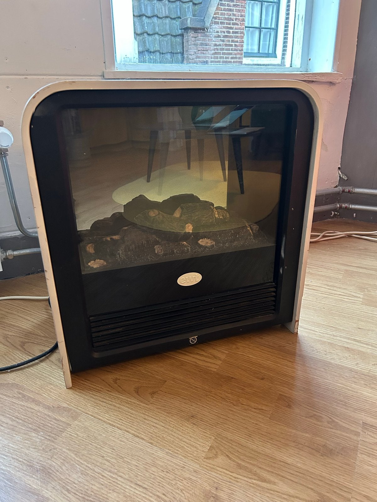 EWT Mini Cube Sfeerhaard Kachel Wit, Ophalen, Gebruikt, Overige soorten, Elektrisch
