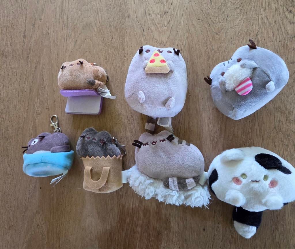 Zeven Pusheen knuffeltjes, Ophalen of Verzenden, Overige typen