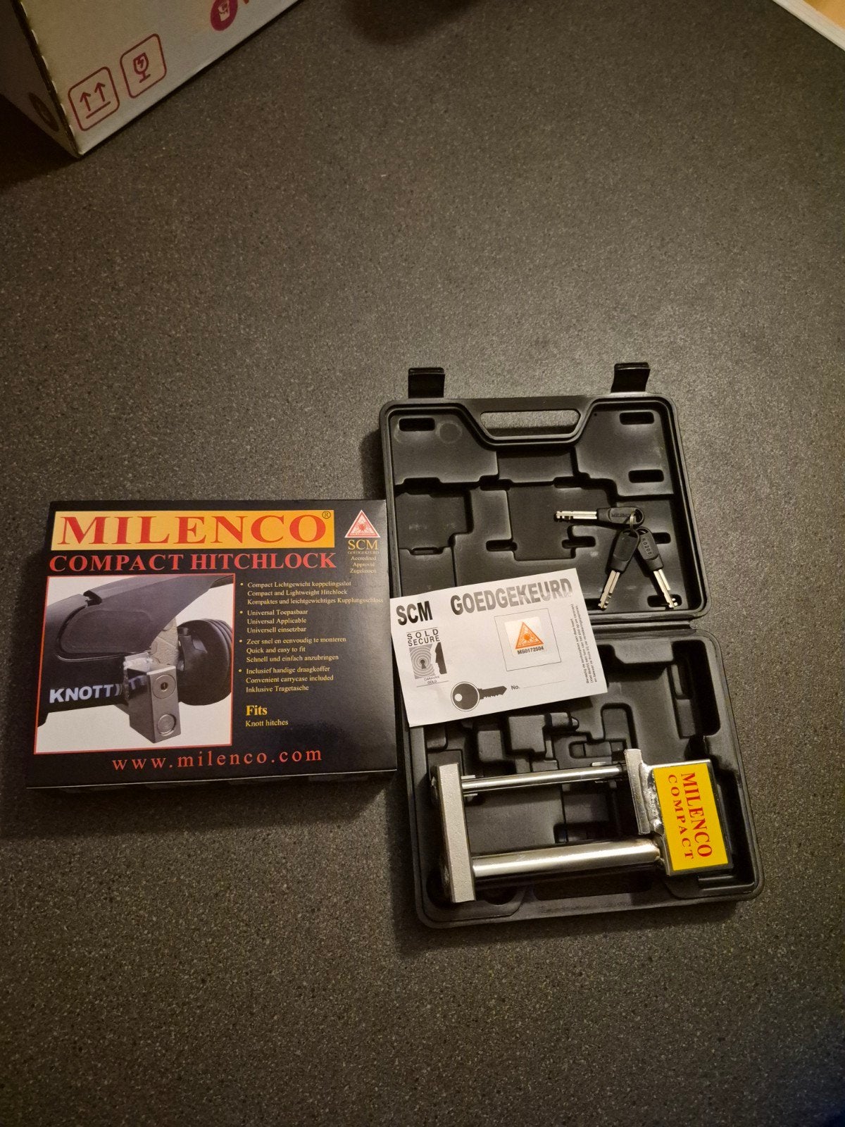milenco compact knott scm disselslot, Ophalen of Verzenden, Zo goed als nieuw