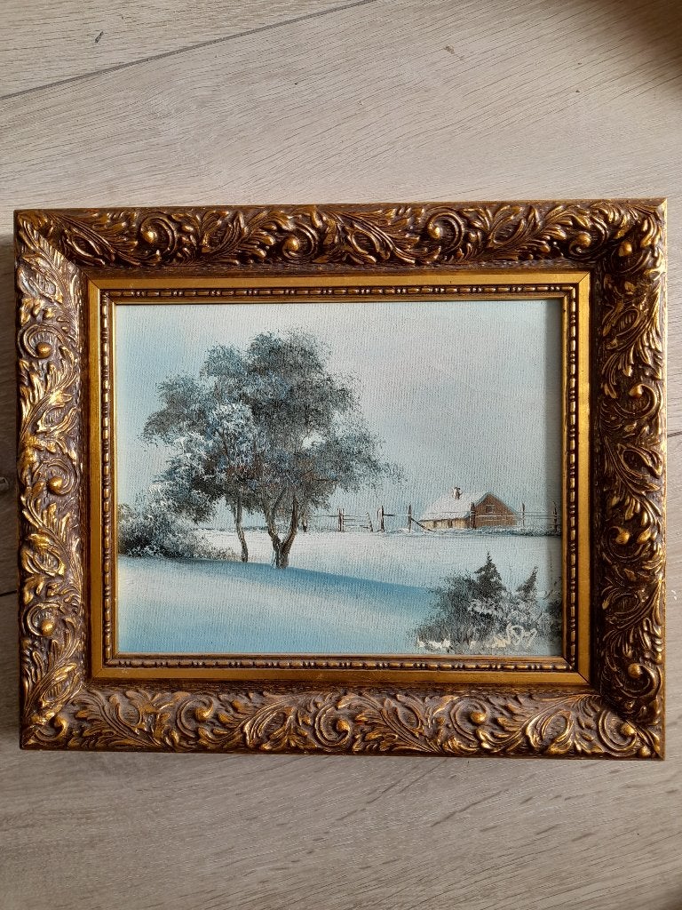 SCHILDERIJ, Doek, Oud hollands, Ophalen of Verzenden, Landschap
