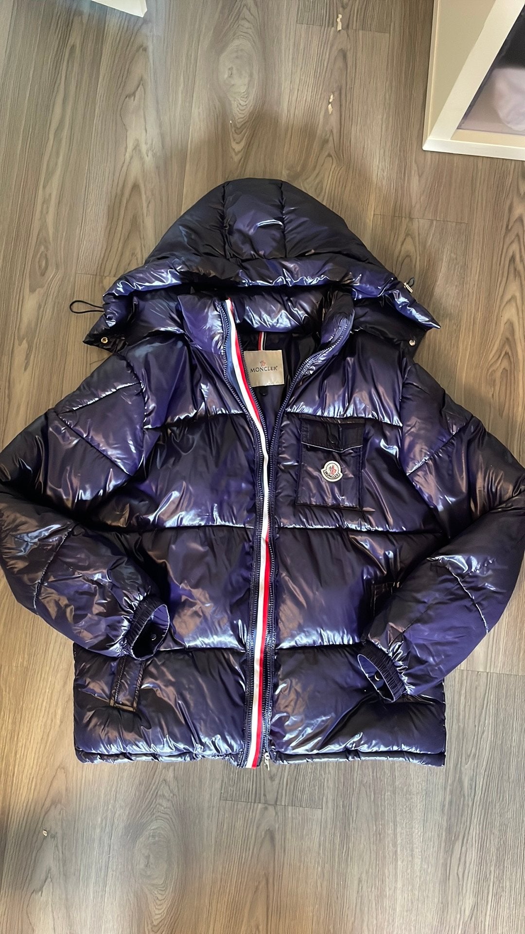 Heren moncler jas, Ophalen of Verzenden, Nieuw, Maat 52/54 (L), Blauw